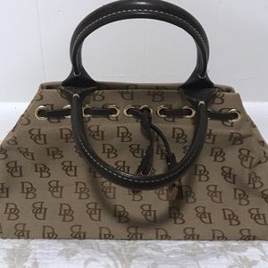 Vintage Dooney and Bourke handbag tan and brown